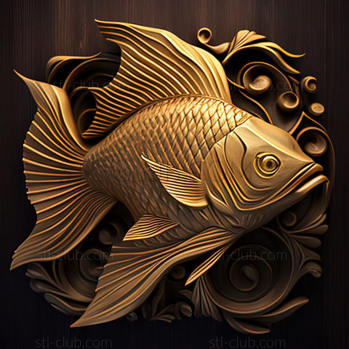 3D model st Golden sturisoma fish (STL)